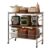 WANGHAI2024M Rolling Cart Rolling Kitchen Room Utility Cart Multi-Tier Mobile Storage Rack and Desk Side Cabinet(Small)