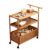 WANGHAI2024M Rolling Cart Rolling Storage Cart Movable Snack Shelf with Wheels for Home Organizer(Yellow,Small)