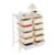 WANGHAI2024M Rolling Cart Rolling Utility Cart Movable Storage Shelf for Snacks and Books Organizer Rack(Large)