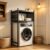 WanKaMom Multi-Scene Stainless Steel Laundry Storage Shelf Over Washer Dryer, Over Washer and Dryer Shelves Above Washing Machine, Dual Mount Corner Drainable Heavy Duty Organizer Shelf