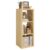 WannabeMyself【2026 Wooden Thick Frame】 3 Cube Storage Organizer with Anti-Tipping Kits, Reversible Open Back Book Shelf,Bookcase for Living Room,Bedroom,Entrance Hall,Office,11.6×36.3×13.1,Oak Color