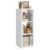 WannabeMyself【2026 Wooden Thick Frame】 3 Cube Storage Organizer with Anti-Tipping Kits, Reversible Open Back Book Shelf,Bookcase for Living Room,Bedroom,Entrance Hall,Office,11.6×36.3×13.1,White
