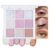 WanTuoluo 9 Colors Eyeshadow Palette, Matte Shimmer Glitter, Highly Pigmented, Blendable Long Lasting, Neutral Nude Brown Green Blue Purple Smoky Eye Makeup (19-Pink Glitter)