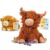 Warm Pals Highland Cow Microwavable Stuffed Animals, Baby + Full Size Set