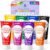 Washable Finger Paint for Toddlers 1-3 – 8 Colors Washable Paint for Kids, Non Toxic Toddler Paints, 4 fl oz Tubes, Tempera Paints for Kids, Crafts & Finger Painting – Ages 1-8
