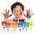 Washable Finger Paint for Toddlers & Kids – 12 Vibrant Colors – Non-Toxic, Baby Safe Art Supplies – Easy Clean Up Finger Painting Set for Early Learning, DIY Crafts & School Projects