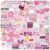 Water Bottles Stickers Waterproof Vinyl Stickers (100-Pink Motivation)
