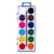 Watercolor Paint Set Washable for Kids, 12 Colors x 12 Pack | Non-Toxic, 12 Wood Brushes Included, for Classroom, Party Favors, Birthday Gifts