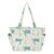 Watercolor Turtle Quilted Tote Bag Women’s Large Casual Shoulder Bag
