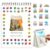 Watercolor Workbook & Water Coloring Book, 13 Pages Scenic Architecture Theme