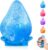Water Drop Squishy Stress Ball Fidget Toys Soft Glitter Cube Squishies Anxiety Stress Relief Squishy Stress Cube-Drop Malt Sugar Balls, Sensory Toys for Adults(Blue)