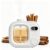 Waterless Essential Oil Diffuser Portable Small Aromatherapy Scent Machine for Home Office Car Large Room Ultrasonic Diffuser for Bedroom Classroom Travel, with 5 Mist Modes and Battery Powered, White