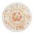 Water Lily Wall Clock, Bohemian Elegant Mandala Floral Spring Peach Silent Wall Clock for Living Room Bedroom Kitchen Decor 11.6×11.6 Inches