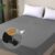 Waterproof Mattress Protector Full, Fitted Sheet Style Breathable Mattress Cover with Deep Pocket Fits Up to 18”, Noiseless Bed Cover for Kids Adults Pets, Machine Washable (Light Gray, 54” X 76”)