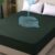 Waterproof Mattress Protector Twin, Fitted Sheet Style Breathable Mattress Cover with Deep Pocket Fits Up to 18”, Noiseless Bed Cover for Kids Adults, Machine Washable (Green, 39” X 75”)