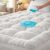 Waterproof Mattress Topper Twin – Extra Thick Breathable Bamboo Mattress Pad for Back Pain Relief, Up to 21 Inch Deep Pocket, Soft Cooling Cover for Hot Sleepers & Pets, Washable