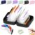 Waterproof Pill Pouch Set,Travel Pill Pouch Organizer Binder,Pill Pouches for Travel with 14pcs Bags Inside,Medicine Pouches,7 to 14 Days of Meds & Medicine Crush-Resistant Shell (Black)