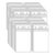 Waterproof Vertical ID Badge Holders for Office Events, Clear PVC, 50 Pack(Vertical)