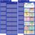 Watersay 4 Pack Pocket Chart for Classroom 29.5 x 10 in 12+1 Pockets Hanging Wall File Organizer for Cards, Pictures, Class Management Educational Behavior Chart, Teacher Office (Blue)