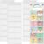 Watersay 4 Pack Pocket Chart for Classroom 29.5 x 10 in 12+1 Pockets Hanging Wall File Organizer for Cards, Pictures, Class Management Educational Behavior Chart, Teacher Office (White)