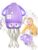 WAVISA Dancing Squid Tummy Time Toy, Baby Crawling Toys with Music & Lights