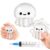 WAWIBEE Pimple Popping Squishy Toy, Refillable ASMR Bubble Fidget Toy with Air Popper Fun, Satisfying Squeeze Toy for Stress Relief, Silicone Sensory Squishy Jellyfish Toy for Adults, Teens & Kids