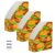 WDdZzyy Foldable magazine file folder organizer Cute Cartoon Food Burger document storage box 3 Pack for Home School Office