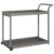 WDSAYREH Bar Cart Gray 39.4×17.7×32.7 Inch Poly Rattan
