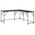 WDSAYREH L-Shaped Desk Black 58.7×58.7×29.5 Inches Engineered Wood