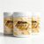 Weatherproof Metallic Silver & Gold Paint for Walls, Weather Resistant Water Based Metallic Acrylic Paint Set, Fast Drying Non Fading Gold Leaf Craft Paints for Furniture Canvas Wood (3PC)