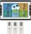 Weather Station, Digital Clock Temperature & Humidity Indicator with Warning Alarm Meteorological Station Weather Forecast Clock, for Home Garden