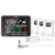 Weather Thermometer,Weather Stations Wireless Indoor Outdoor Temperature Humidity VA Color Display Weather Forecast Barometric Pressure Alarm Clocks
