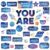 Weekgrat 45pcs Space Affirmation Station Bulletin Board Set Motivational Posters Classroom Mirror Growth Mindset Decor Positive Affirmations Accents Cutouts for School Office Home Teacher Wall Supply