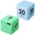 Weewooday 2 Pieces Cube Productivity Timer Flip Gravity Sensor Flip Countdown Countup Workout Timer Management 1 3 5 10 Minutes and 15 20 30 60 Minutes for Back to School Work Kitchen(Green, Blue)