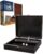 WE Games 12 Number Shut the Box Board Game- Black Stained Wood Box with Lid