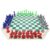 WE Games Four Player Chess Set, Chess Board for Team Chess, Combination Chess Game for Up to 4 Players, Unique Chess Sets for Adults, Roll Up Vinyl Mat with 4 Sets of Pieces