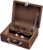 WE Games Shut the Box Dice Game – Classic Table Top Board Game for Adults and Families, Old World Wooden Box, 8.75 in. Travel Size, Walnut Stained Wood, 9 Numbers