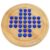 WE Games Solid Wood Marble Solitaire Game, Blue Glass Marbles, Wooden, Table Games, Home Decor, Great for Living Room Decor, Birthday Gifts, Coffee Table Game