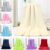 Weighted Blanket 45X65Cm Fashion Solid Soft Throw Kids Blanket Warm Coral Plaid Blankets Flannel Home Sky Blue