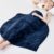 Weighted Lap Blanket 7 lbs for Adults, Luxury Soft Small Weighted Blanket, Compact Portable Weighted Lap Pad for Relaxation, Sleeping, Travel, All-Season Use, Navy Blue, 40″ x 52″