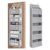 WEIJFRFJ Hanging Closet Organizer Over The Door 5 Tier Hanging Organizer