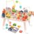 Weilim Montessori Wooden Activity Table for Toddler 1-3, Learning Toys