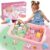 Weilim Unicorn Sensory Bin for Girls, Moldable Play Sand Kit Ages 3-8