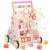 Weilim Wooden Baby Walker, 10-in-1 Montessori Push Walker for Toddlers 1+