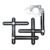 WEITARI Angle Measuring Ruler, 6-Sided Angle Finder Aluminum Alloy Angle Measurement Tool, Universal Tile Opening Locator, Professional Template Tool for Craftsmen Handymen, Builders, Woodworking