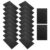 WEKAMOS 20pcs Black Foam Poster Board Panels Smooth Texture and Microporous Surface, 11.9×7.9 Inch Rectangle Craft Display Boards for Creative Classroom Projects and Signage Displays