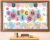 Welcome Back Bulletin Board Set with 3D Composition Notebook Classroom Decorations Pencil Crayon Rainbow Cutouts Paper Fans for Back to School Kindergarten Library Home Wall Window Decor Supplies