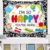 Welcome Back to School Classroom Tapestry Composition Notebook First Day Of School Bulletin Board Banner Decorations Positive Photo Backdrop Background for Elementary Kindergarten Wall Room Decor