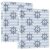 WELLDAY 3 Ring Binders, Anchor Print Round Ring Binder 2 Pack