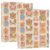 WELLDAY 3 Ring Binders, Cute Teddy Bear Pattern Round Ring Binder 2 Pack